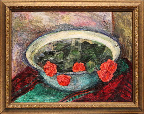 Папикян Альберт Степанович. Натюрморт с розами 